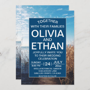 Seascape Beach feiern Einladung Hochzeit