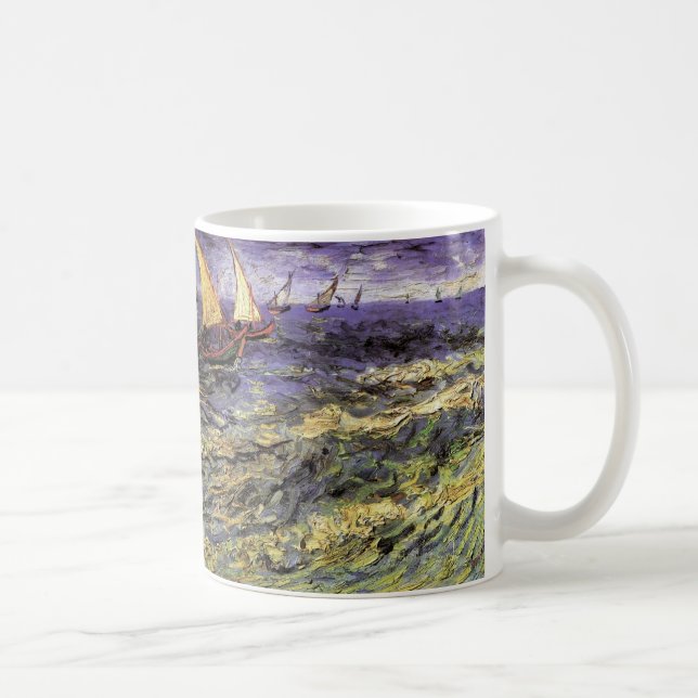Seascape bei Saintes Maries von Vincent van Gogh Kaffeetasse (Rechts)