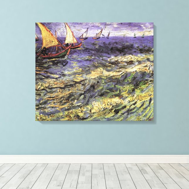 Seascape bei Saintes Maries von Vincent van Gogh Leinwanddruck (Insitu (Holzboden))
