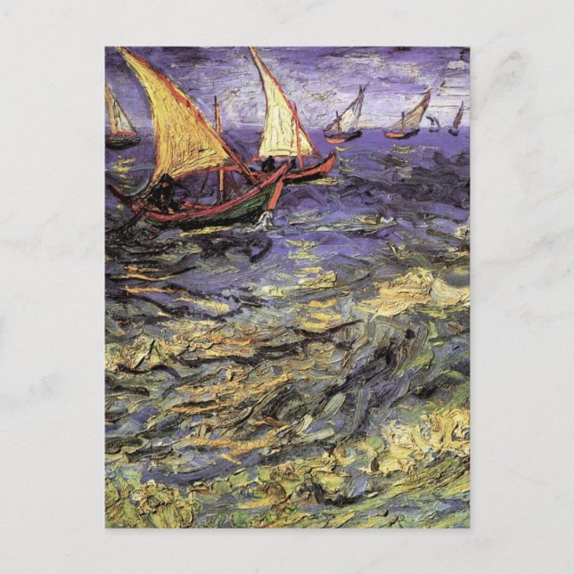 Seascape bei Saintes Maries von Vincent van Gogh Postkarte (Vorderseite)