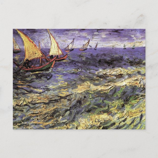 Seascape bei Saintes Maries von Vincent van Gogh Postkarte (Vorderseite)