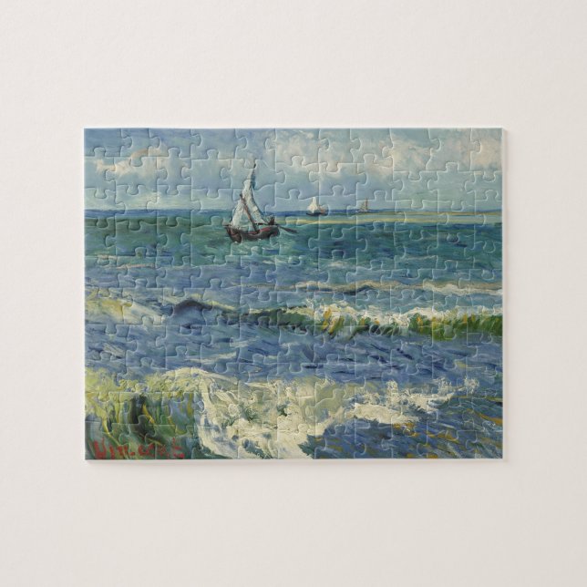 Seascape bei Saintes Maries von Vincent van Gogh Puzzle (Horizontal)