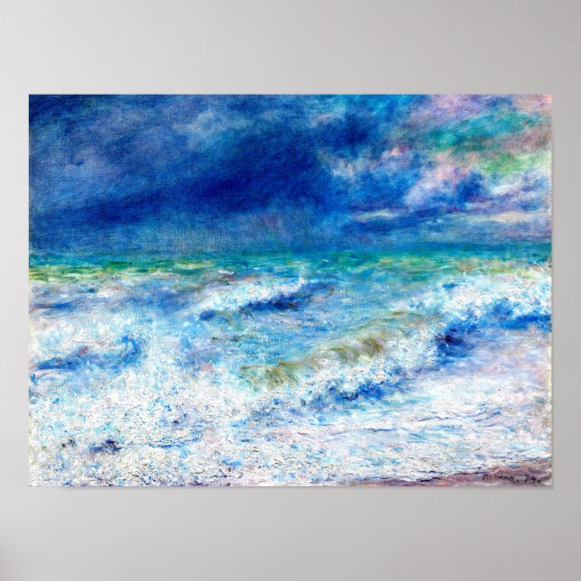 Seascape, berühmtes Gemälde von Renoir Poster (Vorne)
