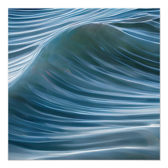 Seascape Calm Waves 46 Poster (Vorderseite)