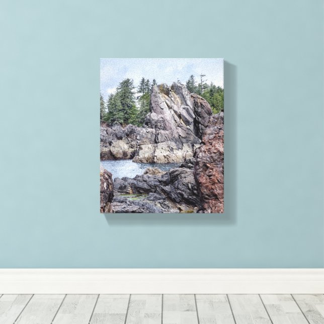 Seascape Crest Leinwanddruck (Insitu (Holzboden))