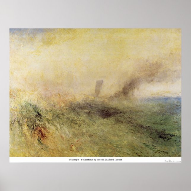 Seascape - Folkestone von Joseph Mallord Turner Poster (Vorne)