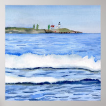 Seascape in York, Maine Archival Print