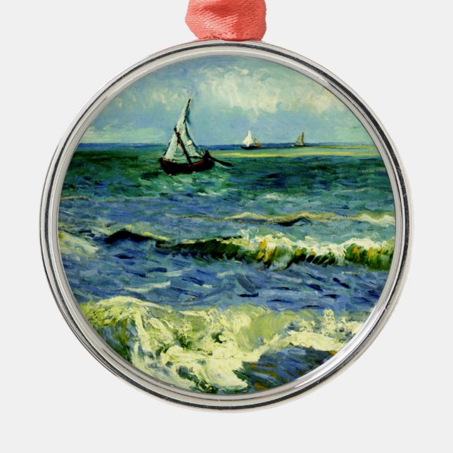 Seascape, Kunstmalerei von Van Gogh Ornament Aus Metall (Vorne)
