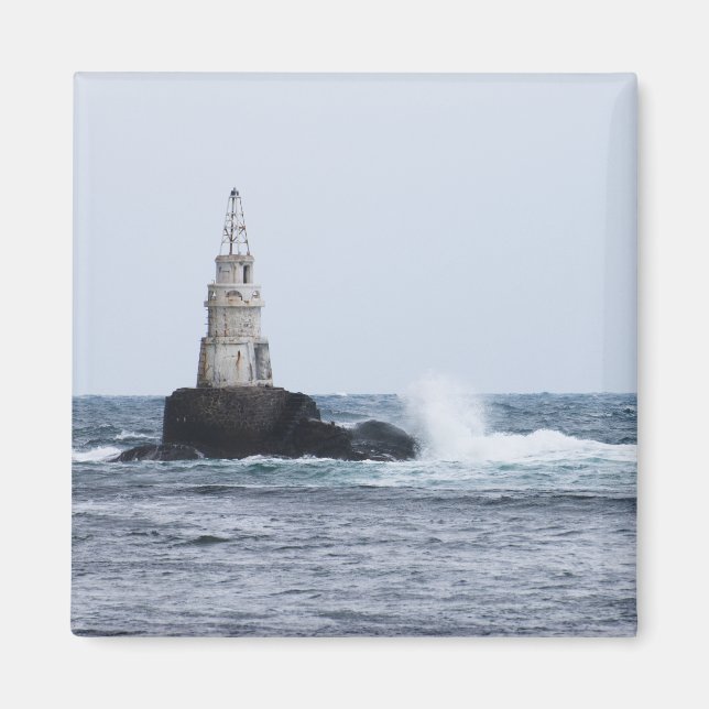 Seascape mit Leuchtturm Magnet (Vorne)