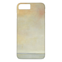 Seascape mit ruhiger Orangensonne