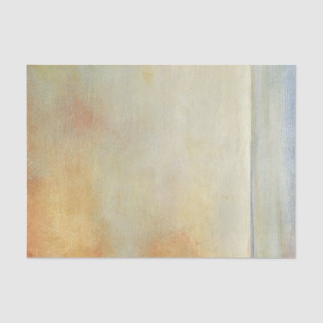 Seascape mit ruhiger Orangensonne Seidenpapier (Vorderseite)