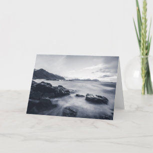 Seascape monochrome Fotografie Karte