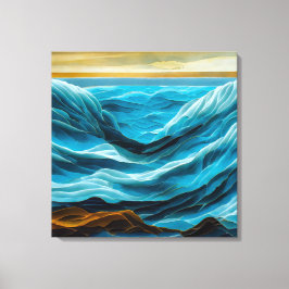Seascape Painting - Stretchierte Canvas Print Leinwanddruck
