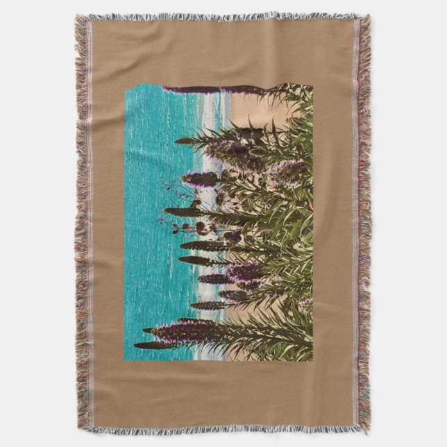Seascape Throw Blanket Decke (Vorderseite Vertikal)
