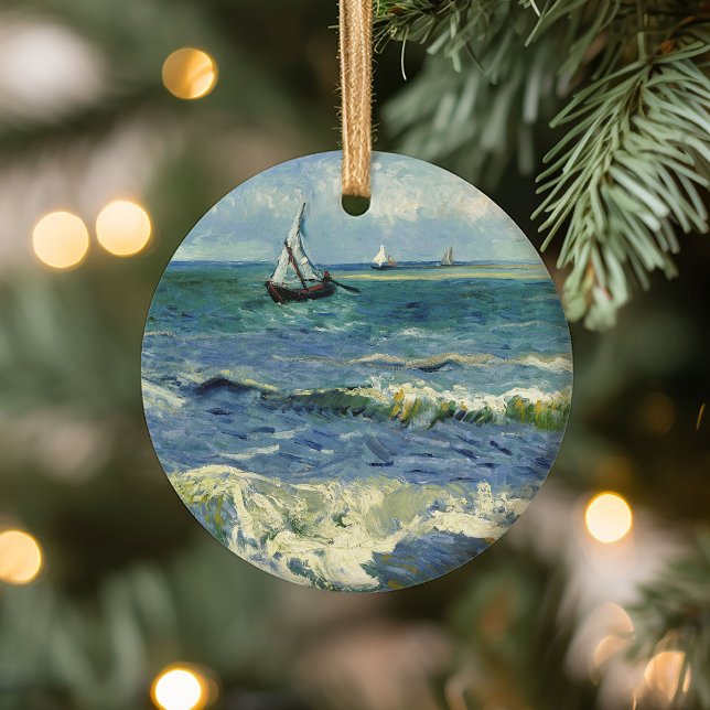 Seascape | Vincent van Gogh Keramik Ornament (Von Creator hochgeladen)