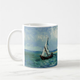 Seascape von Van Gogh, Französisch-Vintage Kunst Kaffeetasse