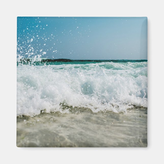 Seascape Waves Beach Magnet (Vorne)