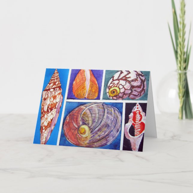Seashelcollage Karte (Vorderseite)
