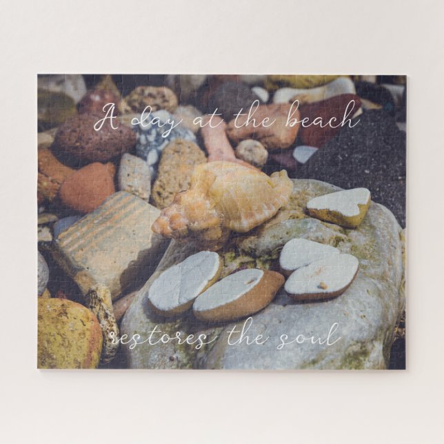 Seashell an der Küste Puzzle (Horizontal)