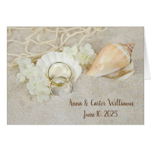 Seashell and  Wedding Rings