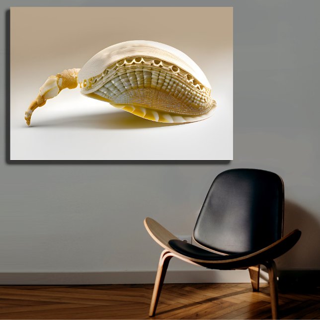 Seashell Art Inspiriert Leinwanddruck (Von Creator hochgeladen)
