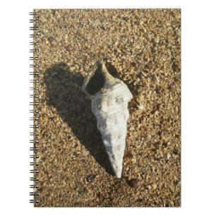 Seashell auf dem Strand Notizblock