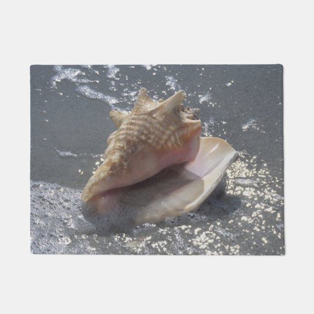 Seashell auf Insel des Strand-| Sanibel, Florida Fußmatte (Vorderseite)