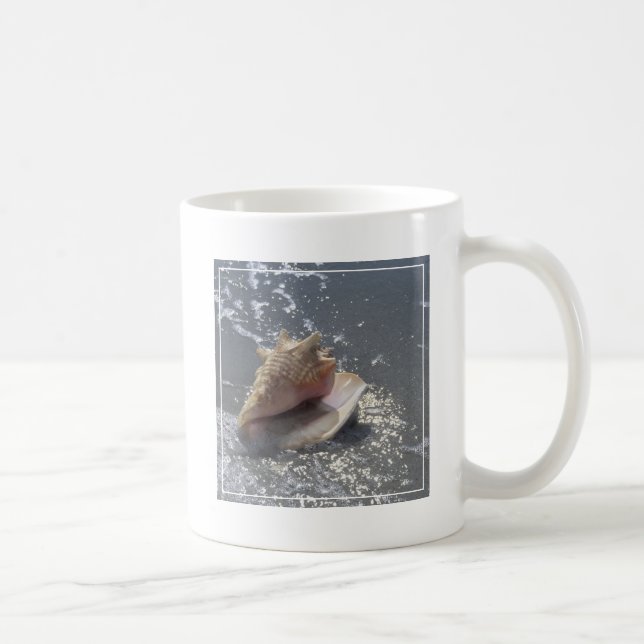 Seashell auf Insel des Strand-| Sanibel, Florida Kaffeetasse (Rechts)