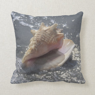 Seashell auf Insel des Strand- Sanibel, Florida Kissen