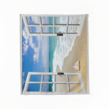 Seashell auf Strand-Wandbehang