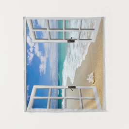 Seashell auf Strand-Wandbehang Wandteppich