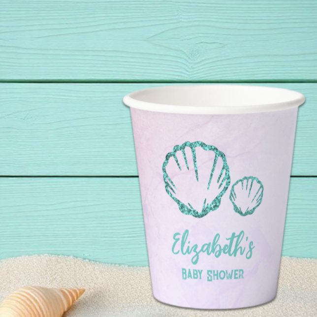Seashell Baby Dusche Pappbecher (Von Creator hochgeladen)