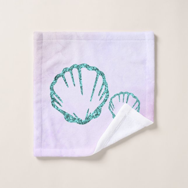 Seashell Baby Dusche Waschlappen (Waschlappen)