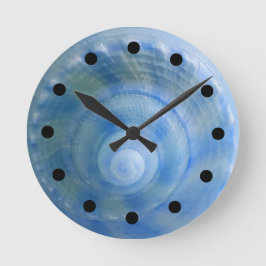 Seashell-Bad-Set-Wand-Uhr Runde Wanduhr