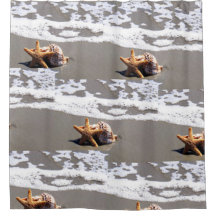 Seashell Beach Badezimmer Duschvorhang