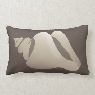 Seashell Beach Brown & White Lendenkissen
