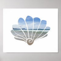 Seashell Beach Foto Art Print