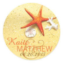 Seashell Beach Hochzeit in Urlaubsort Label