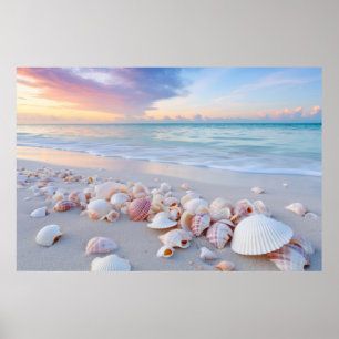 Seashell Beach Ruhe Friedliche Natur Poster
