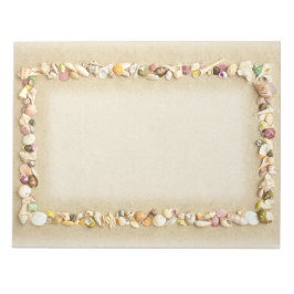 Seashell Beach Sand Border Notizblock
