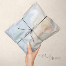 Seashell Beach Sand Pastel Blue Wave Decoupage Seidenpapier