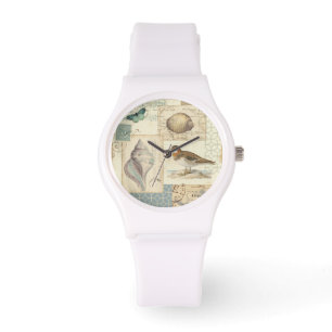 Seashell Collage Armbanduhr