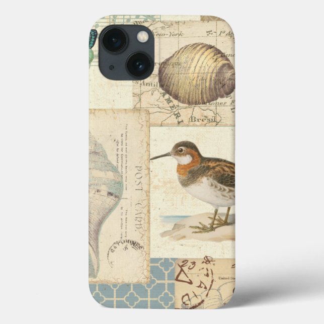 Seashell Collage Case-Mate iPhone Hülle (Rückseite)
