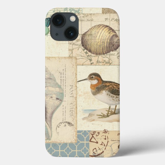 Seashell Collage Case-Mate iPhone Hülle (Rückseite)