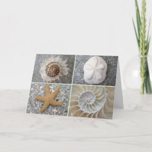Seashell-Collage Karte