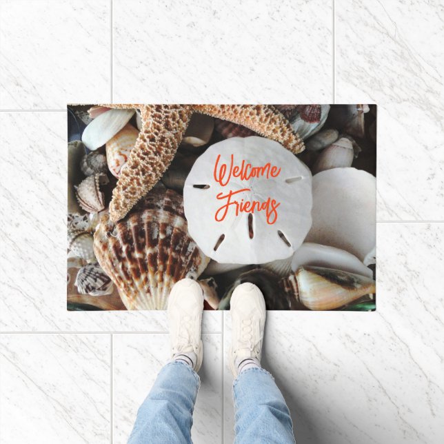 Seashell Collection Welcome Friends Doormat Fußmatte (Indoor)