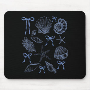Seashell Coquette Bow Hawaii Beach Sommerurlaub Mousepad