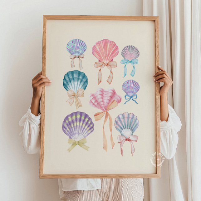 Seashell Coquette Collection Neutral Poster (Seashell Coquette Collection Neutral Poster)