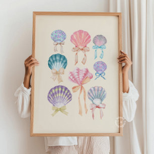 Seashell Coquette Kollektion Neutral Poster