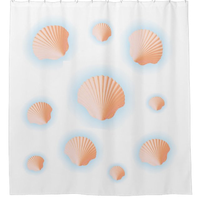 Seashell-Duschvorhang Duschvorhang (Vorderseite)